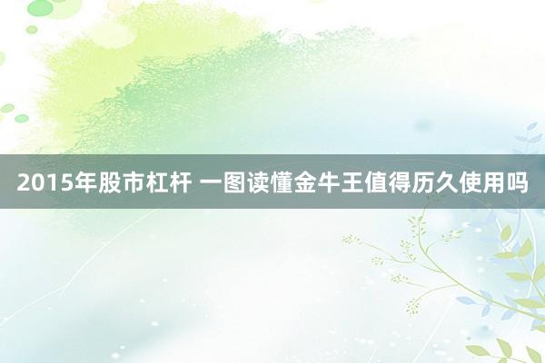 2015年股市杠杆 一图读懂金牛王值得历久使用吗