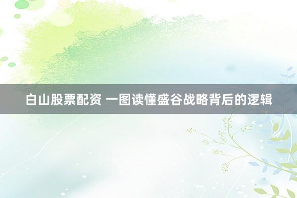 白山股票配资 一图读懂盛谷战略背后的逻辑