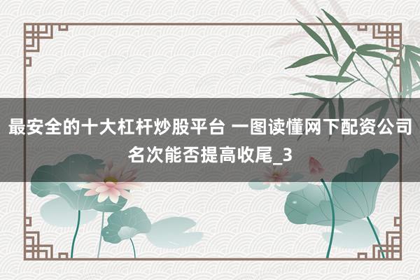 最安全的十大杠杆炒股平台 一图读懂网下配资公司名次能否提高收尾_3