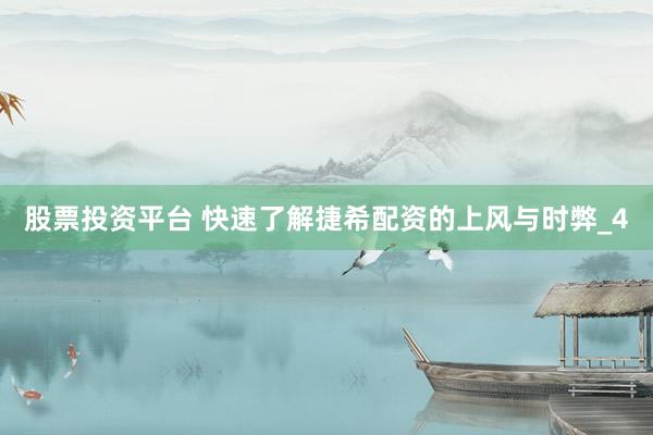 股票投资平台 快速了解捷希配资的上风与时弊_4